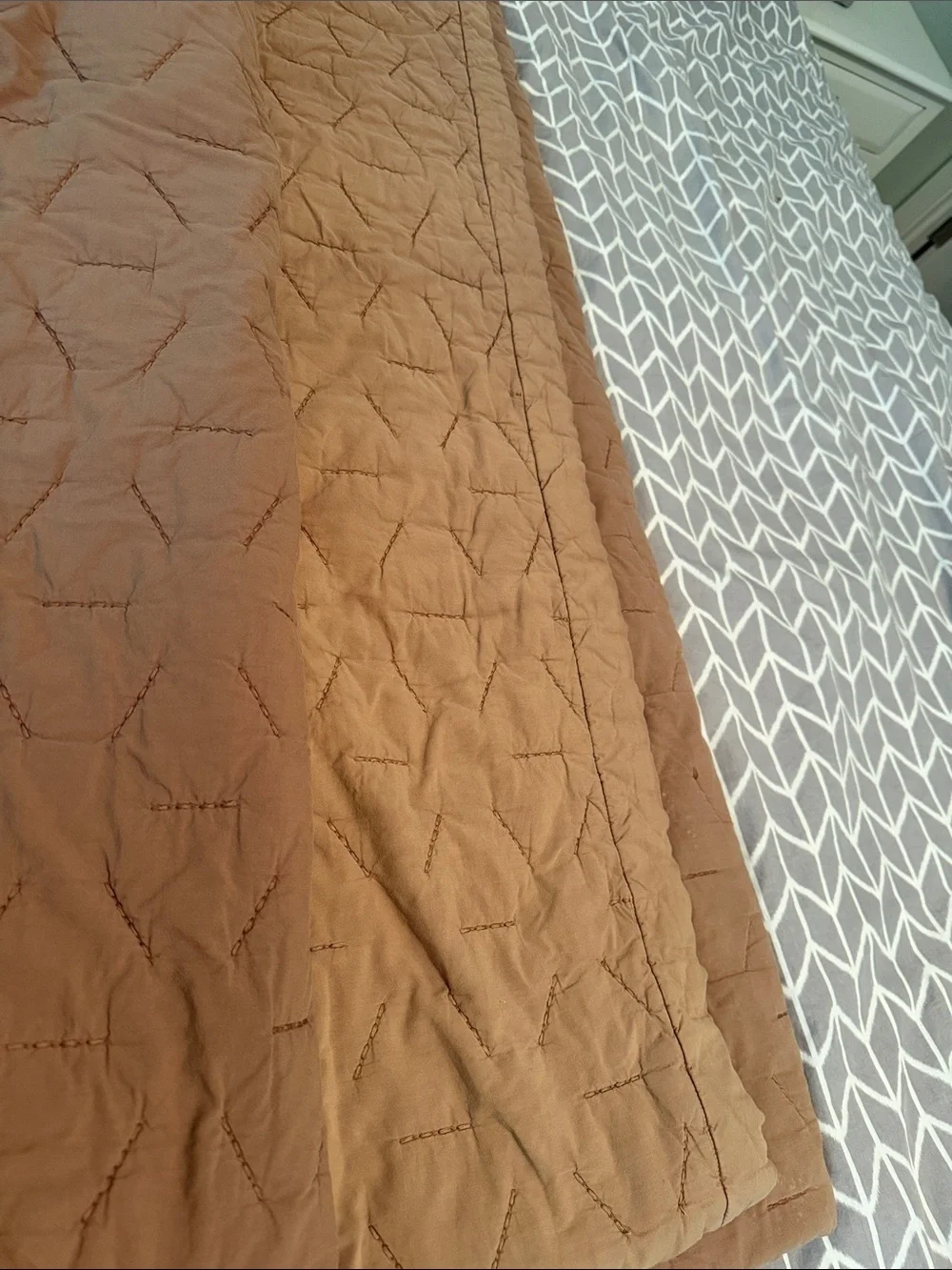 Parachute Organic Soft Stitch Quilt Mocha
